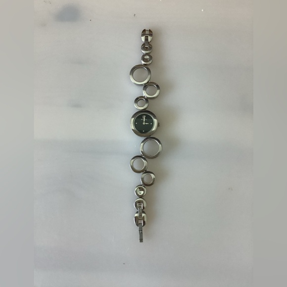 Fossil Jewelry - Fossil Y2k Modern Silver Circle-Link Wristwatch Bracelet